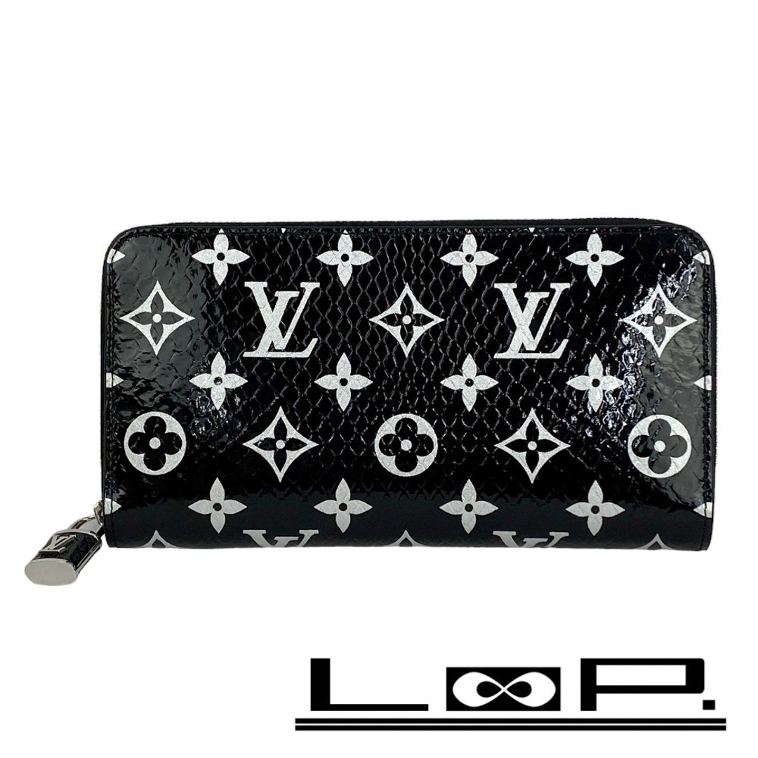 LOUIS VUITTON(ルイヴィトン)の■未使用■　ルイヴィトン ジッピーウォレット 長財布 パイソン エキゾチックレザー ブラック N96955 【138539】 レディースのファッション小物(財布)の商品写真