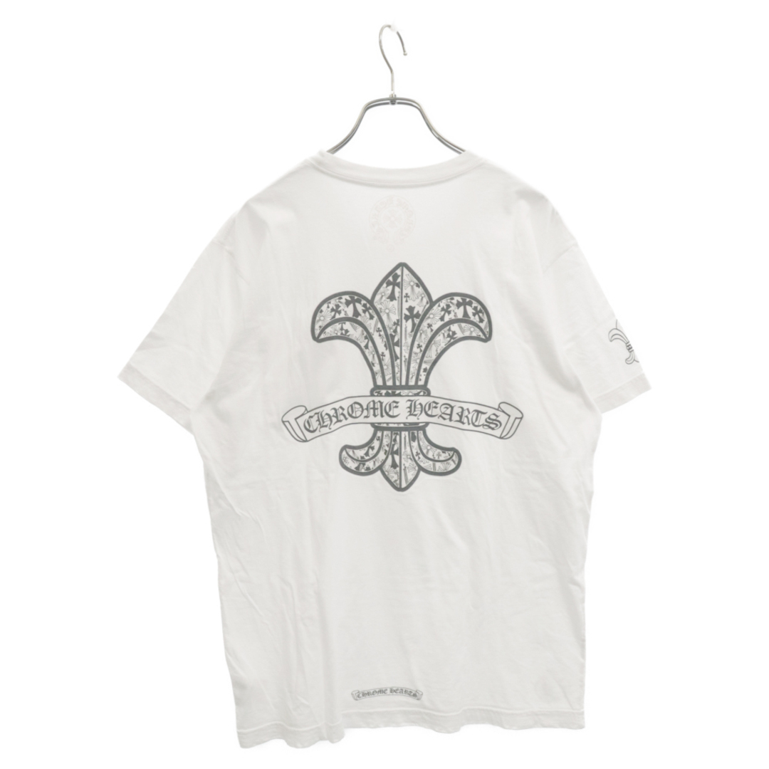 Chrome Hearts(クロムハーツ)のCHROME HEARTS クロムハーツ CH T-SHRT バックBSフレア プリント半袖Tシャツ ホワイト メンズのトップス(Tシャツ/カットソー(半袖/袖なし))の商品写真