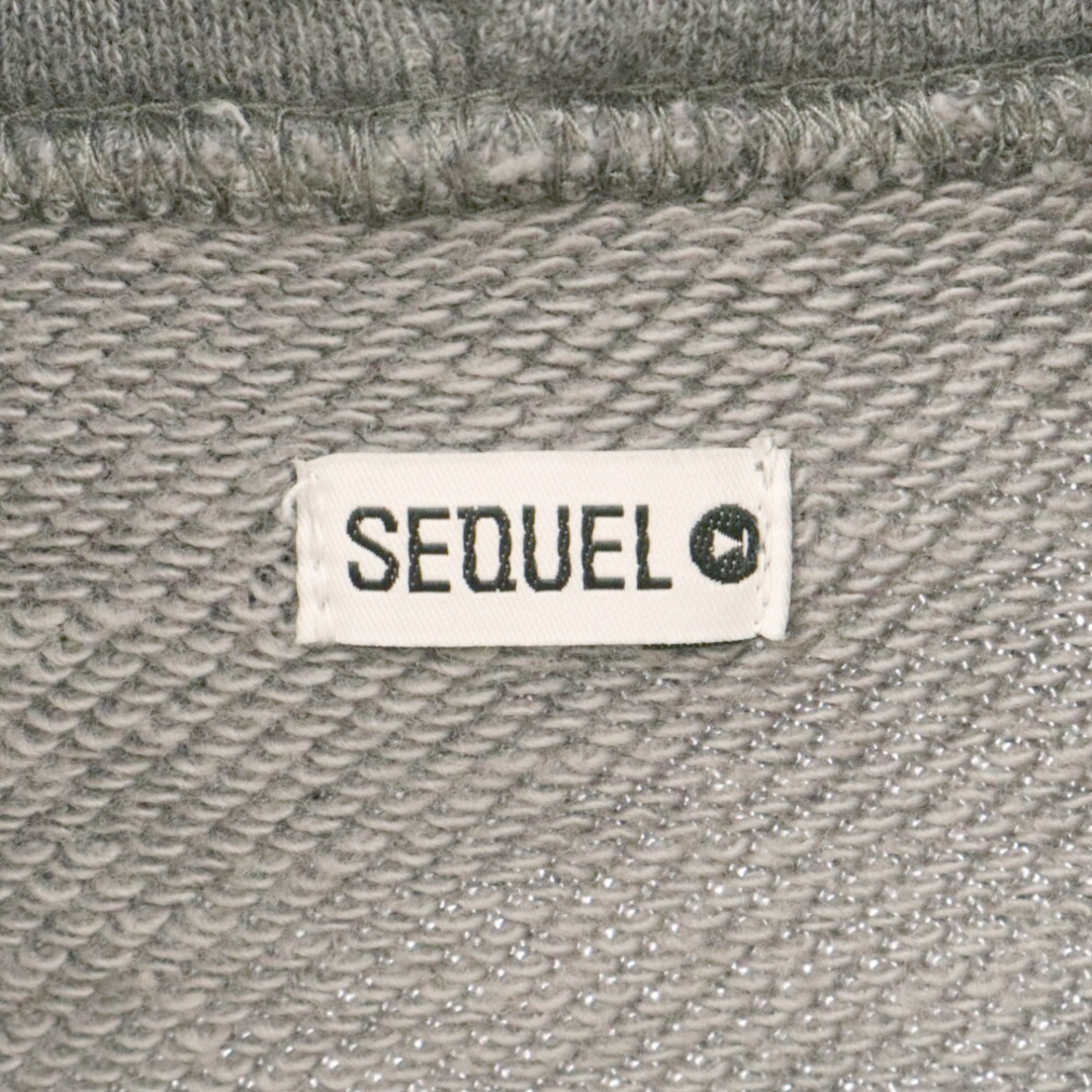 SEQUEL シークエル 22AW HOODIE グラフィックプリント フーディー プルオーバーパーカー グレー SQ-22AW-HD-03 メンズのトップス(パーカー)の商品写真