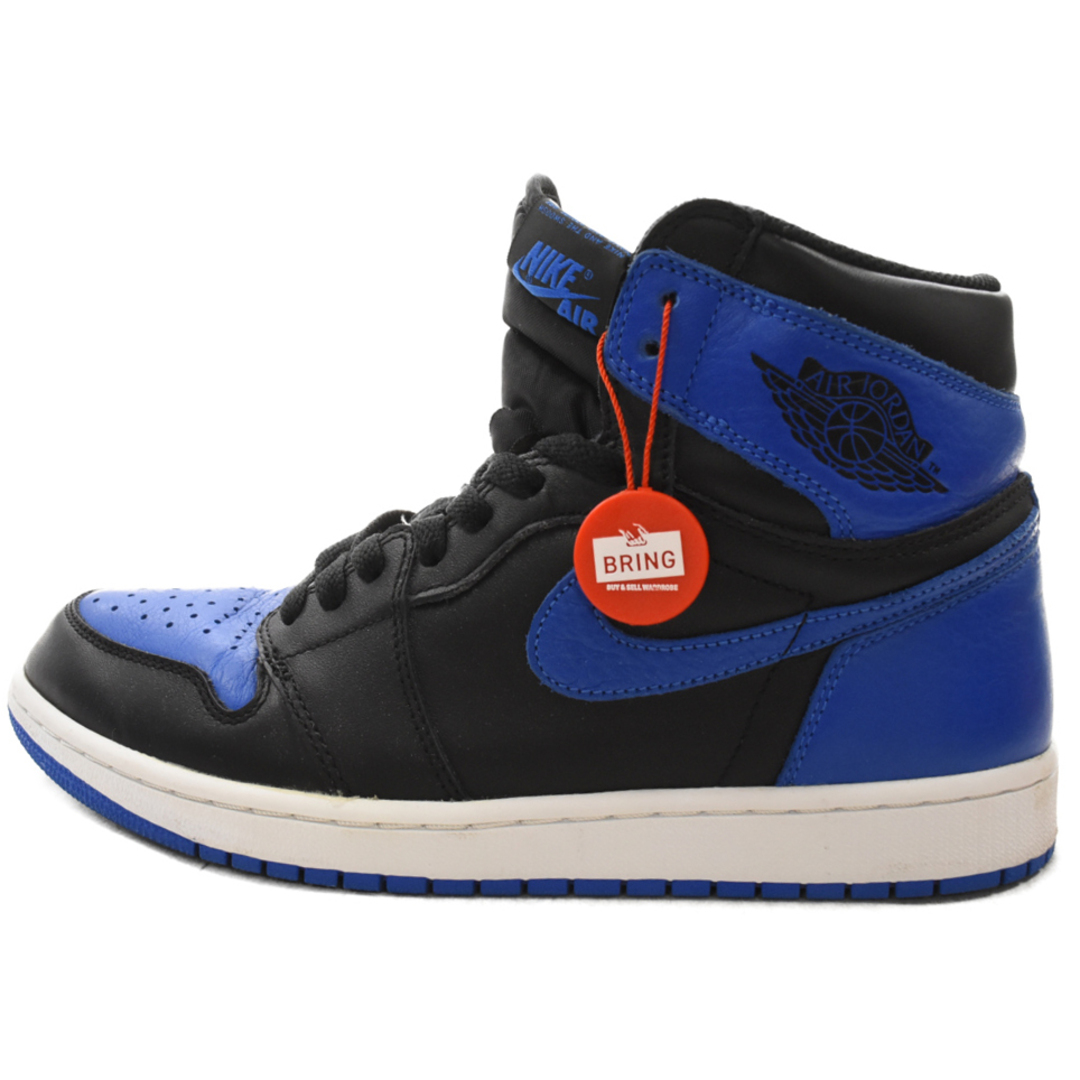 NIKE(ナイキ)のNIKE ナイキ AIR JORDAN 1 RETRO HIGH OG ROYAL エアジョーダン1レトロ ロイヤル ハイカットスニーカー ブラック/ブルー US895/27.5cm 555088-007 メンズの靴/シューズ(スニーカー)の商品写真