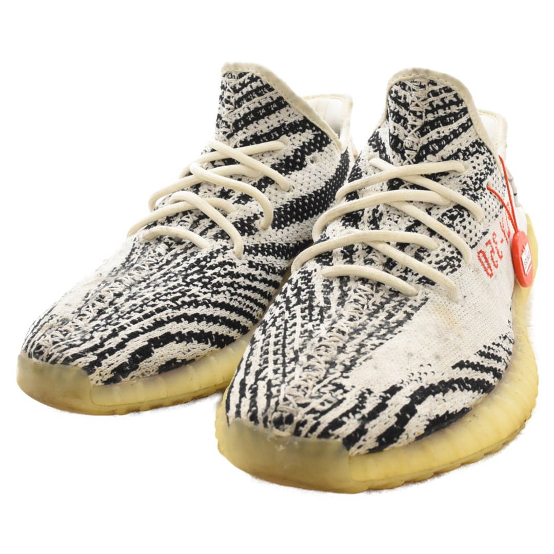 adidas(アディダス)のadidas アディダス YEEZY BOOST 350 V2 ZEBRA CP9654 イージーブースト 350 V2 ゼブラ ローカットスニーカー シューズ ホワイト/ブラック US9/26.5cm メンズの靴/シューズ(スニーカー)の商品写真