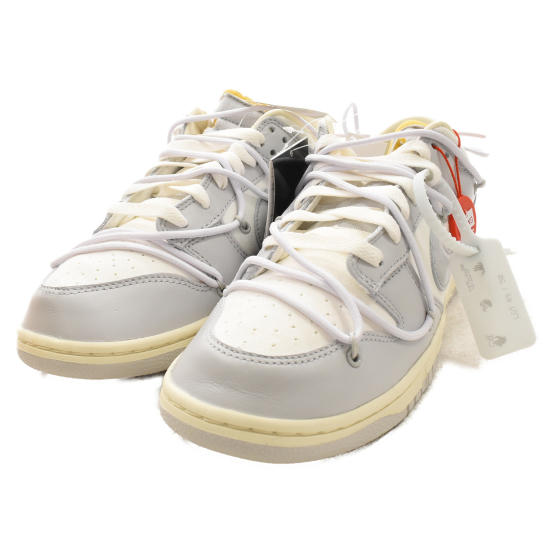 NIKE(ナイキ)のNIKE ナイキ ×OFF-WHITE DUNK LOW 1 OF 50×オフホワイト ダンク ロー 1 OF 50 49 ローカットスニーカー シューズ ホワイト US10/28cm DM1602-123 メンズの靴/シューズ(スニーカー)の商品写真