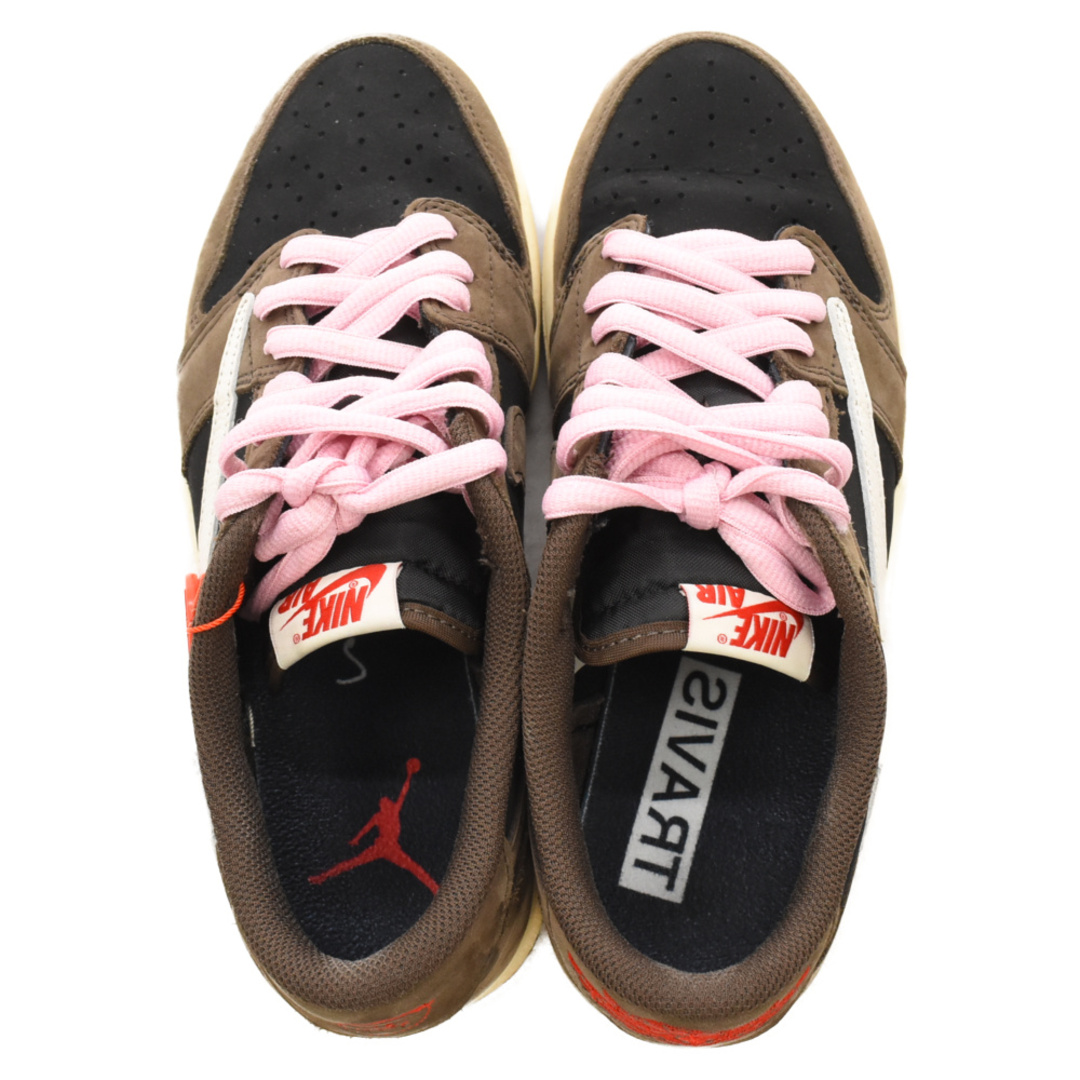 NIKE(ナイキ)のNIKE ナイキ ×TRAVIS SCOTT AIR JORDAN 1 LOW OG SP-T トラビス・スコット エアジョーダン1 ローカットスニーカー CQ4277-001 ブラウン US8.5/26.5cm メンズの靴/シューズ(スニーカー)の商品写真