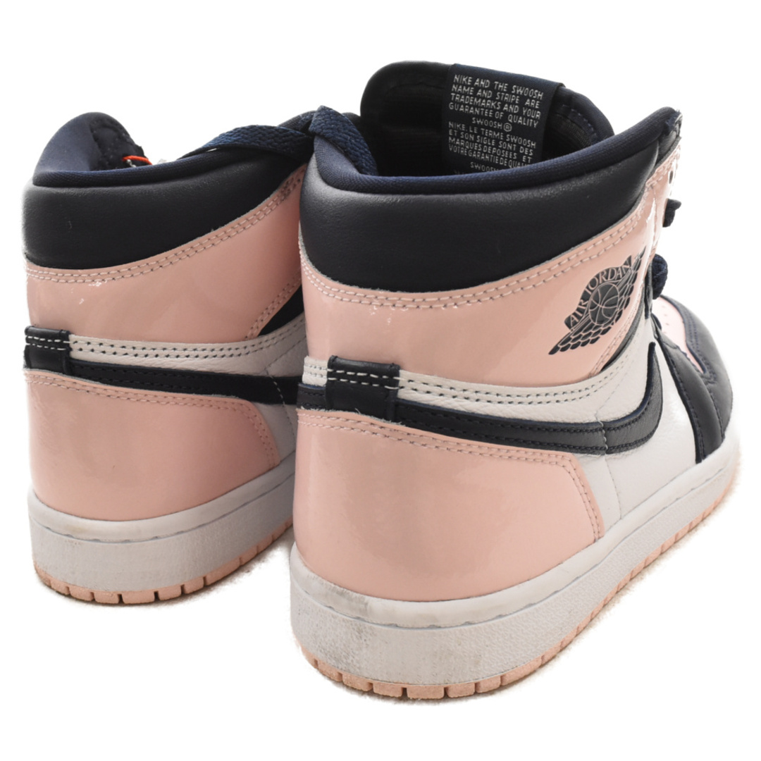 NIKE(ナイキ)のNIKE ナイキ WMNS AIR JORDAN1 HIGH OG Atmosphere DD9335-641 ウィメンズ エアジョーダン1 ハイスニーカー ネイビー/ピンク US6/23cm レディースの靴/シューズ(スニーカー)の商品写真