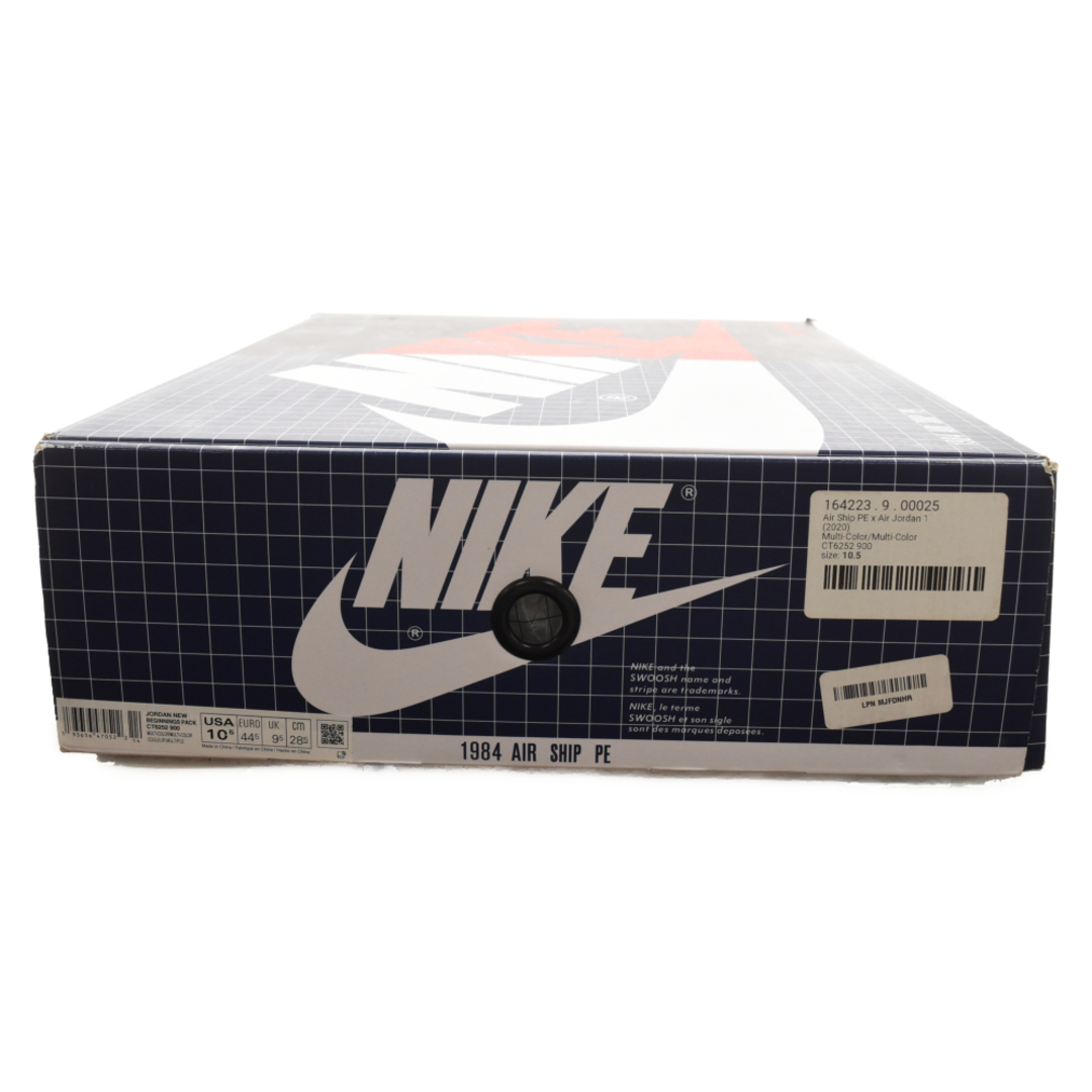 NIKE(ナイキ)のNIKE ナイキ エアジョーダン1 ハイ&ナイキ エアシップ ニュービギングス パック US11/29cm ホワイト/レッド CT6252-900 メンズの靴/シューズ(スニーカー)の商品写真