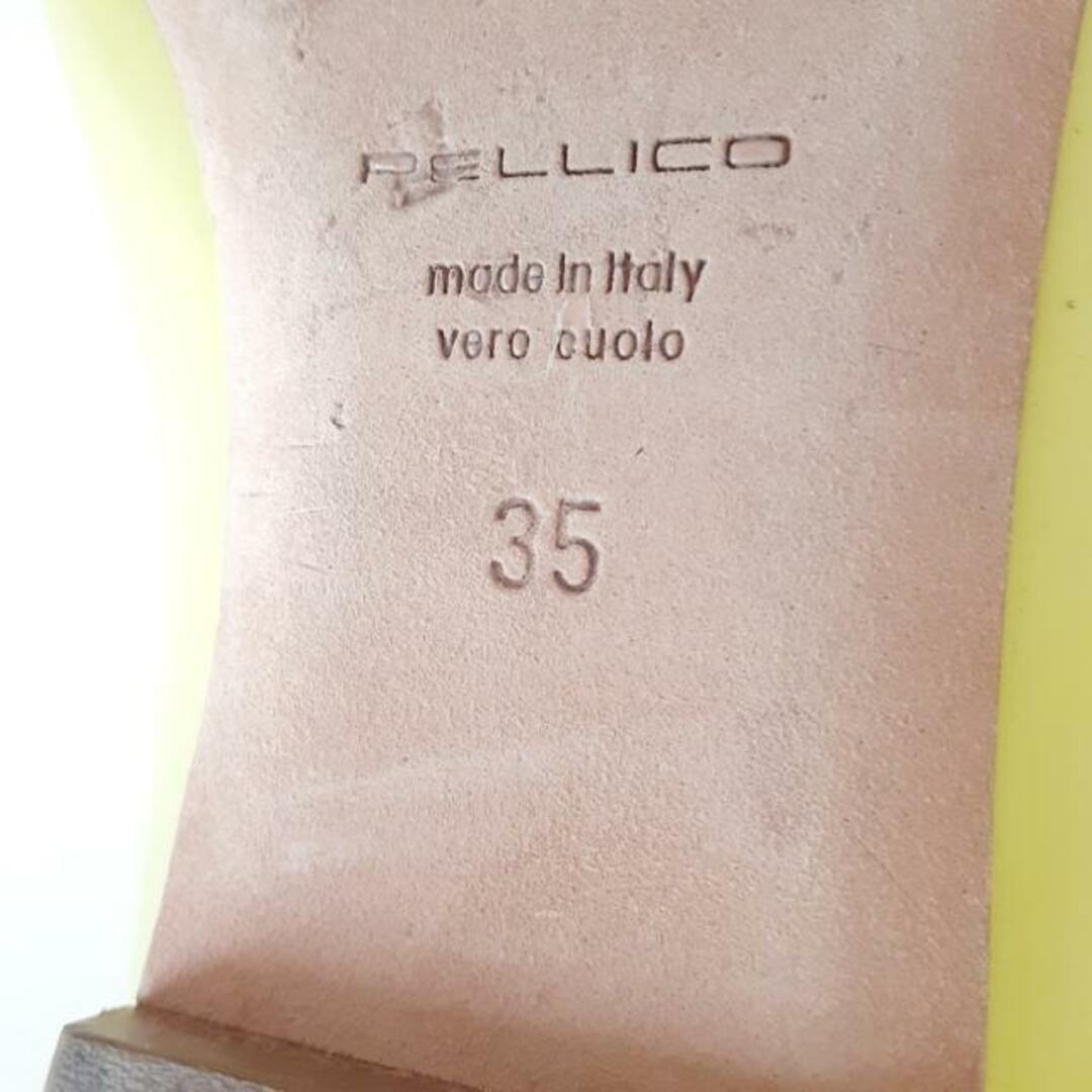 PELLICO(ペリーコ)のPELLICO(ペリーコ) フラットシューズ 35 レディース - イエローグリーン×クリア アウトソール張替済 エナメル（レザー）×ビニール レディースの靴/シューズ(その他)の商品写真