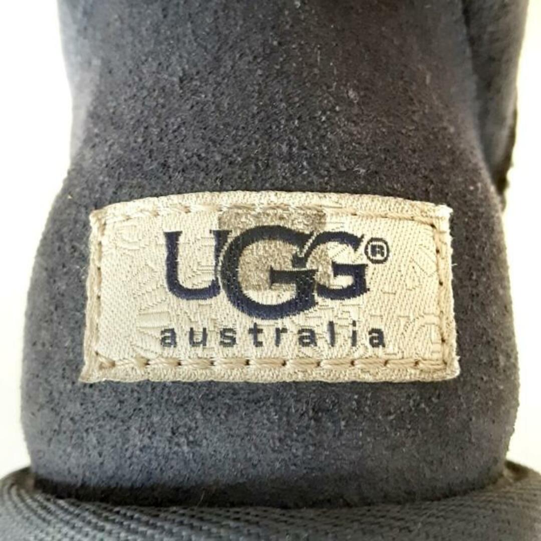 UGG(アグ)のUGG(アグ) ショートブーツ JAPAN 24 レディース ミニベイリーボウ 1005062 ネイビー リボン ムートン レディースの靴/シューズ(ブーツ)の商品写真