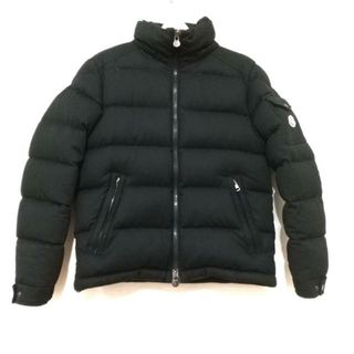 モンクレール(MONCLER)のMONCLER(モンクレール) ダウンジャケット サイズ2 M メンズ MONTGENEVRE(モンジュネーブル) E20914033805 黒 長袖/冬 【表地】ラムスキン【中綿】ダウン、フェザー(ダウンジャケット)