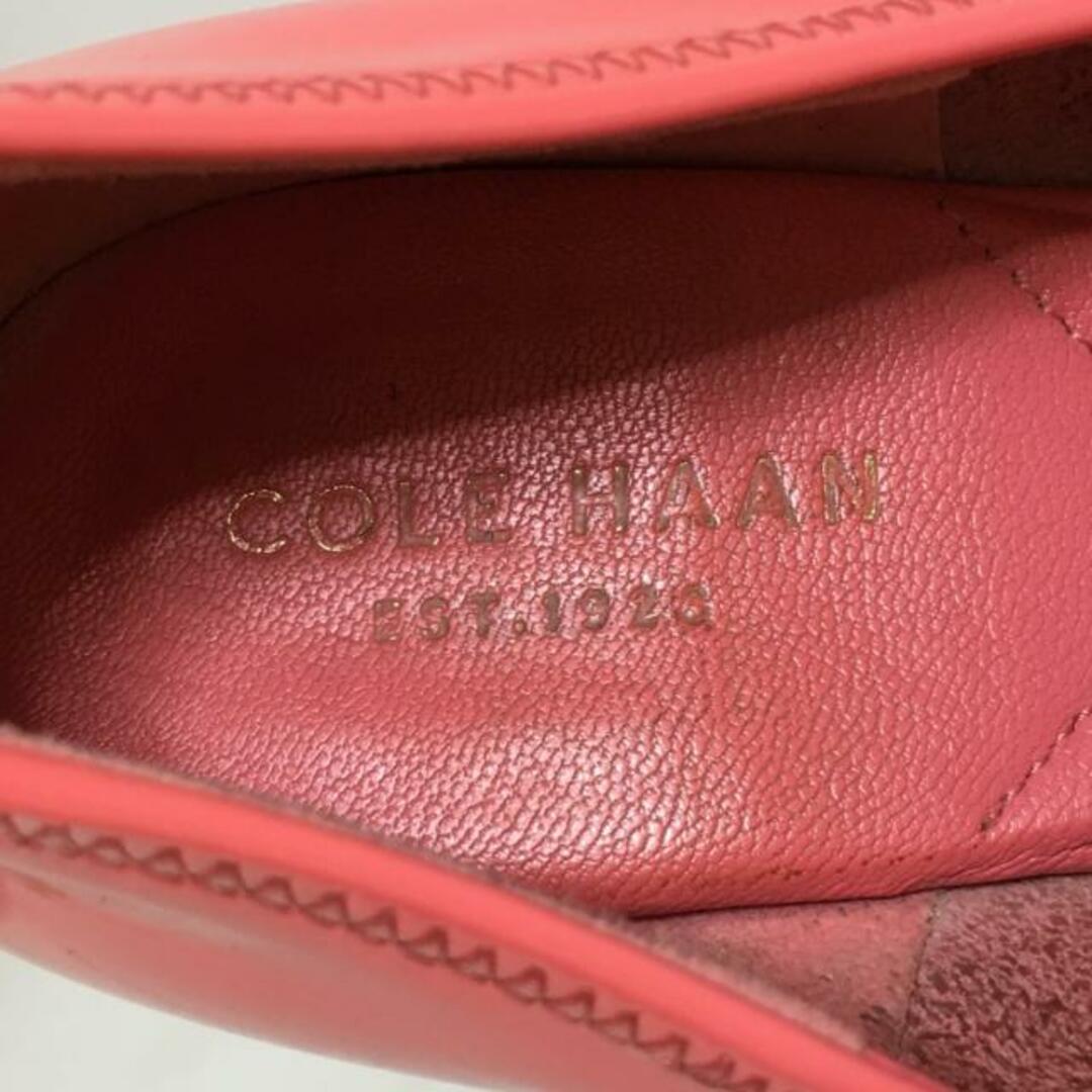 Cole Haan(コールハーン)のCOLE HAAN(コールハーン) パンプス 61/2B レディース - ピンク オープントゥ/ウェッジソール エナメル（レザー） レディースの靴/シューズ(ハイヒール/パンプス)の商品写真