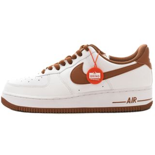 ナイキ(NIKE)のNIKE ナイキ AIR FORCE 1 07 LOW White/Pecan DH7561-100 エアフォース1 07 ローカットスニーカーシューズ US9/27cm ホワイト/ブラウン(スニーカー)