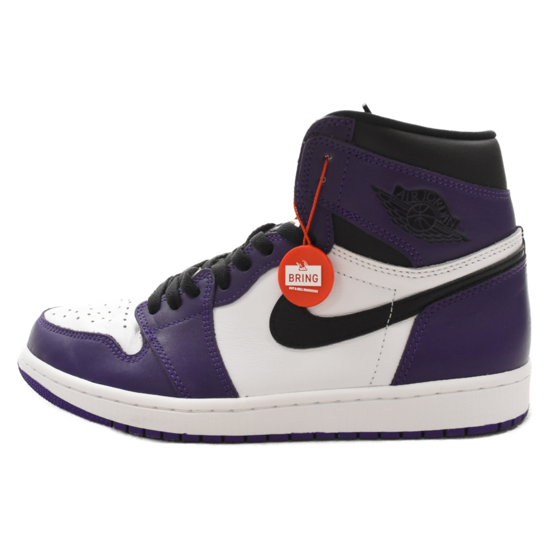 NIKE(ナイキ)のNIKE ナイキ AIR JORDAN 1 RETRO HIGH OG COURT PURPLE エアジョーダン1 レトロ ハイ コートパープル ハイカットスニーカー ホワイト/パープル US10/28cm 555088-500 メンズの靴/シューズ(スニーカー)の商品写真