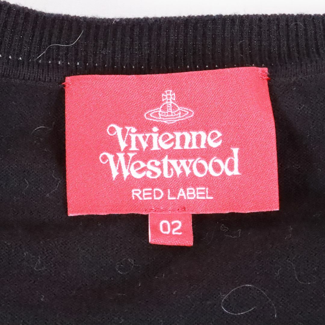 Vivienne Westwood(ヴィヴィアンウエストウッド)のVivienne　ヴィヴィアン　カーディガン　黒　Ⅿ レディースのトップス(カーディガン)の商品写真