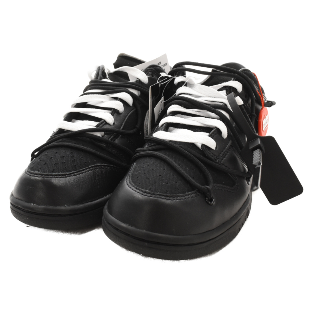 NIKE(ナイキ)のNIKE ナイキ ×OFF-WHITE DUNK LOW 1 of 50 Black DM1602-001 50×オフホワイト ダンク ローカットスニーカー ロット50 ブラック US9.5/27.5cm メンズの靴/シューズ(スニーカー)の商品写真