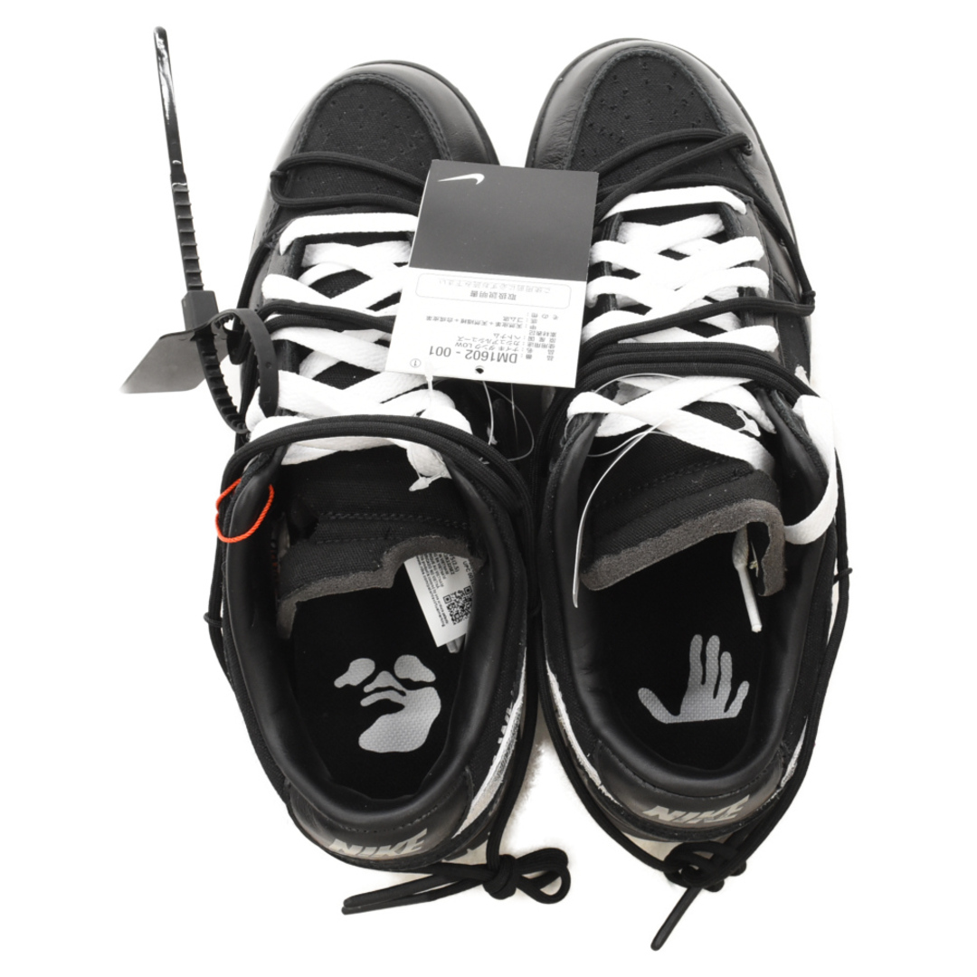 NIKE(ナイキ)のNIKE ナイキ ×OFF-WHITE DUNK LOW 1 of 50 Black DM1602-001 50×オフホワイト ダンク ローカットスニーカー ロット50 ブラック US9.5/27.5cm メンズの靴/シューズ(スニーカー)の商品写真