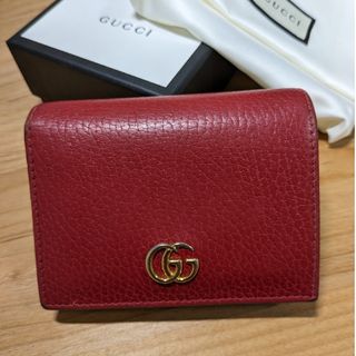 Gucci - GUCCI グッチ 財布 ダブルG レザー 赤