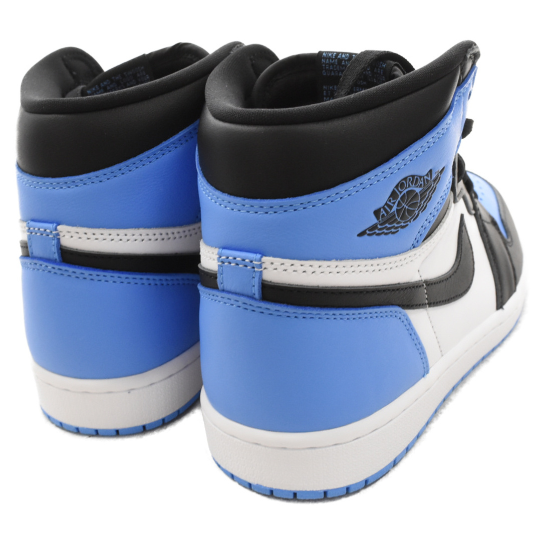 NIKE(ナイキ)のNIKE ナイキ AIR JORDAN 1 RETRO HI OG UNIVERSITY BLUE エアジョーダン1ハイOG ユニバーシティブルー ハイカットスニーカー ホワイト/ブルー US8.5/26.5cm DZ5485-400 メンズの靴/シューズ(スニーカー)の商品写真