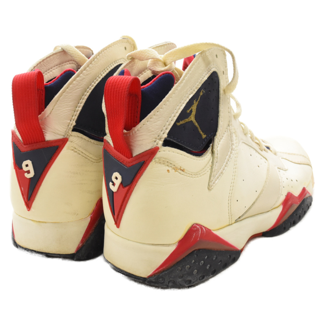 NIKE(ナイキ)のNIKE ナイキ 【観賞用】 92年製 AIR JORDAN 7 BARCELONA OLYMPIC エアジョーダン バルセロナ オリンピック ハイカットスニーカー ホワイト US9/27.0cm 130157-110 メンズの靴/シューズ(スニーカー)の商品写真