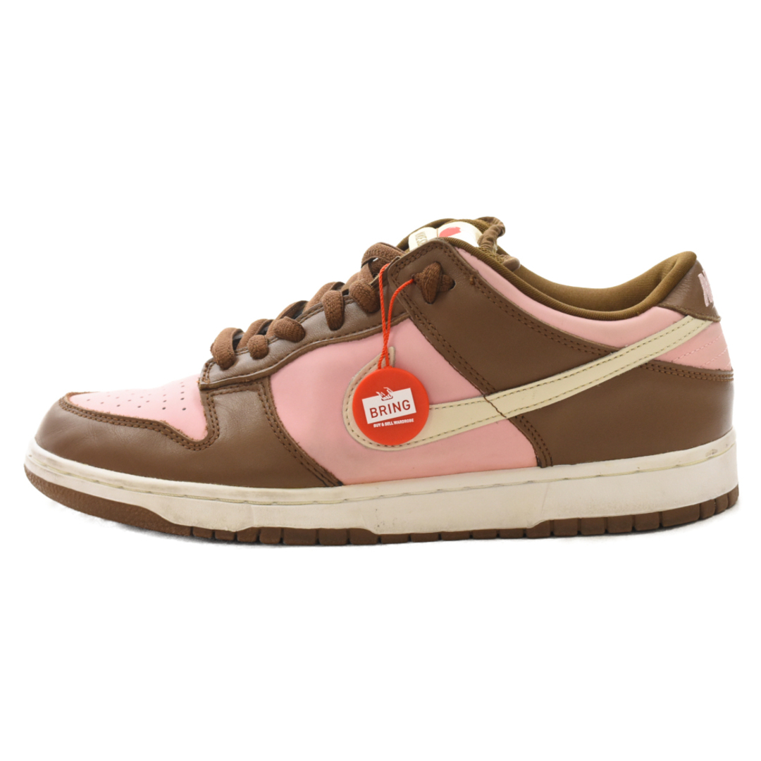 NIKE(ナイキ)のNIKE SB ナイキエスビー ×STUSSY DUNK LOW PRO CHERRY ダンク ステューシー チェリー ローカットスニーカー US10.5/28.5cm ピンク/ブラウン 304292-671 メンズの靴/シューズ(スニーカー)の商品写真