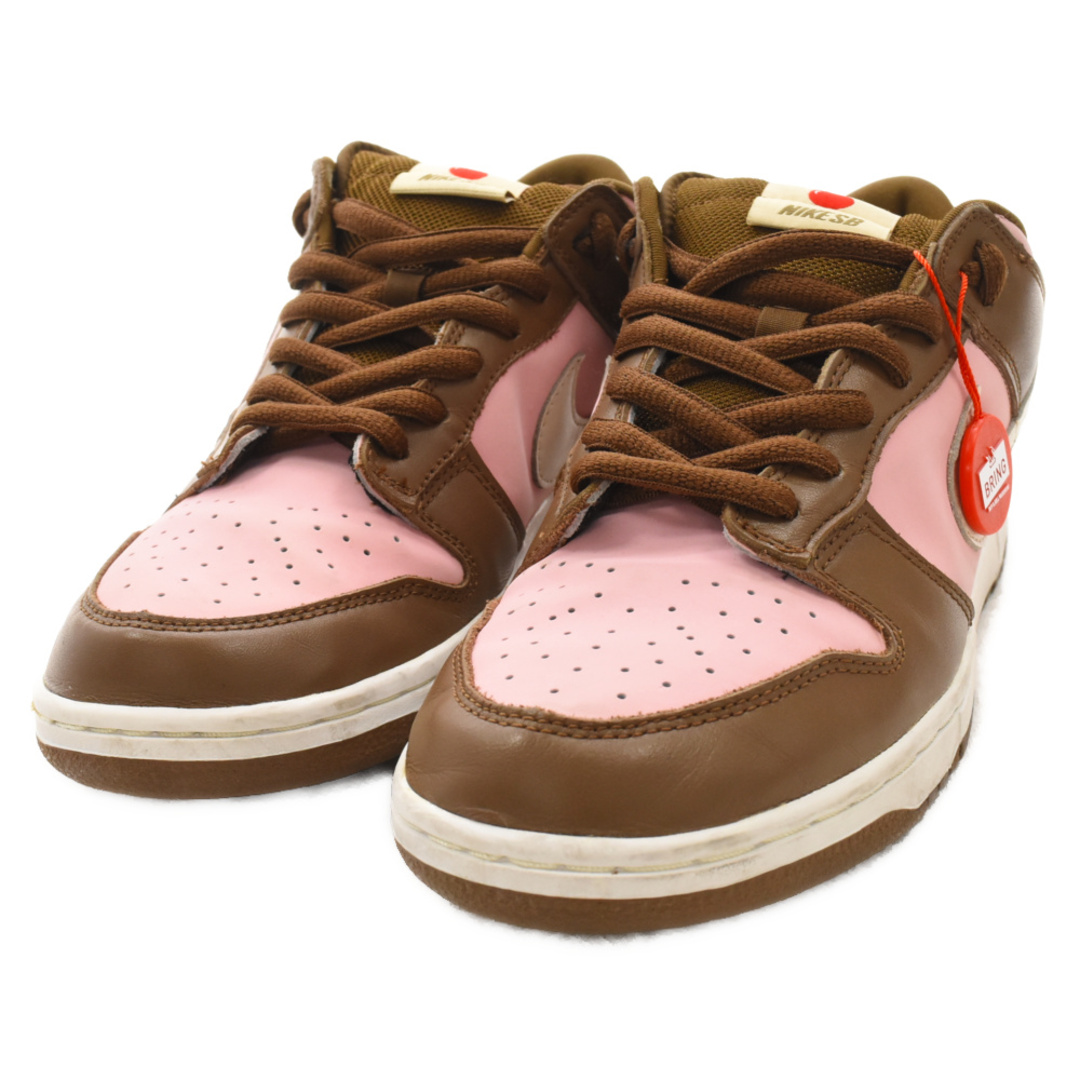 NIKE(ナイキ)のNIKE SB ナイキエスビー ×STUSSY DUNK LOW PRO CHERRY ダンク ステューシー チェリー ローカットスニーカー US10.5/28.5cm ピンク/ブラウン 304292-671 メンズの靴/シューズ(スニーカー)の商品写真