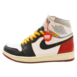 ナイキ(NIKE)のNIKE ナイキ ×UNION AIR JORDAN 1 RETRO HIGH NRG / UN ユニオン エアジョーダン1 レトロ ハイカット スニーカー ホワイト US9/27cm BV1300-106(スニーカー)