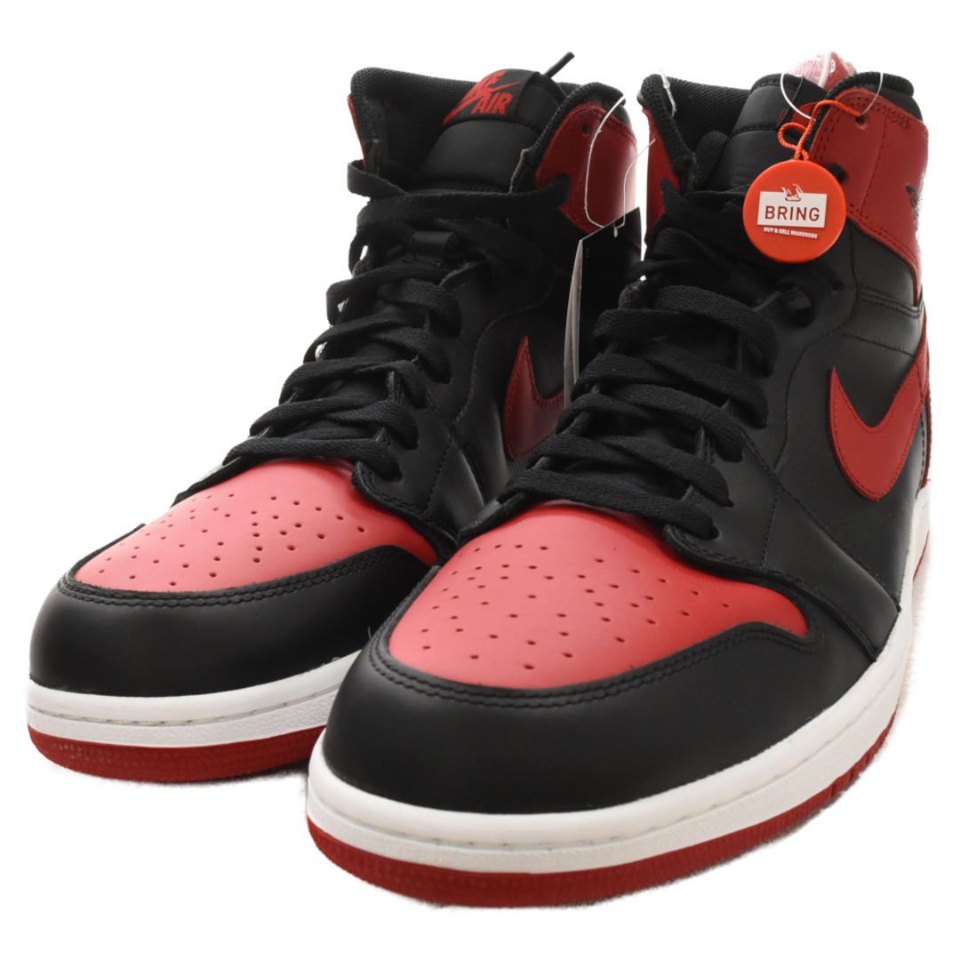 NIKE(ナイキ)のNIKE ナイキ 2013年製 AIR JORDAN 1 RETRO HIGH OG BRED エアジョーダン1 レトロ ハイ OG ブレッド ハイカットスニーカー ブラック/レッド US14/32.0cm 555088-023 メンズの靴/シューズ(スニーカー)の商品写真