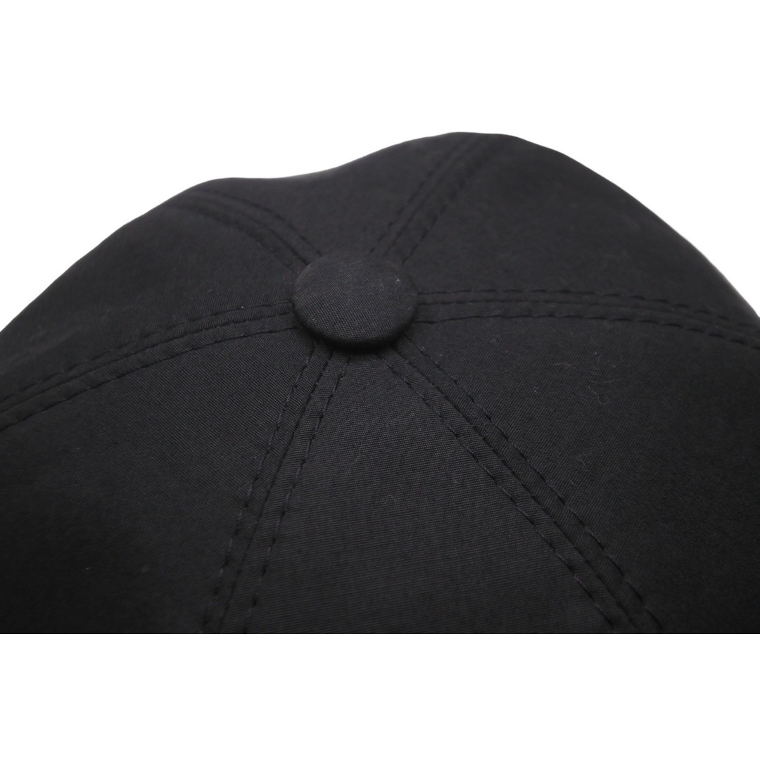 CHANEL(シャネル)のCHANEL シャネル キャップ 帽子 ココマーク 刺繍 調節可能 コットン ブラック ホワイト シルバー金具 良品 中古 62887 レディースの帽子(キャップ)の商品写真