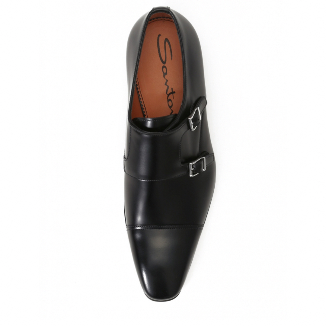Santoni(サントーニ)のサントーニ　Santoni 9 1/2 ブラック　モンクストラップ メンズの靴/シューズ(ドレス/ビジネス)の商品写真