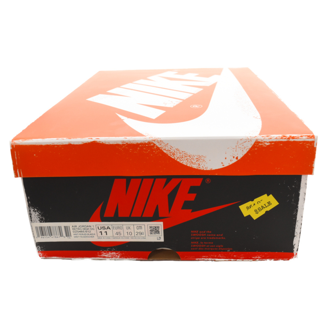 NIKE(ナイキ)のNIKE ナイキ エアジョーダンワンハイロストアンドファウンド ハイカットスニーカー レッド/ホワイト/ブラック US11/29cm DZ5485-612 メンズの靴/シューズ(スニーカー)の商品写真