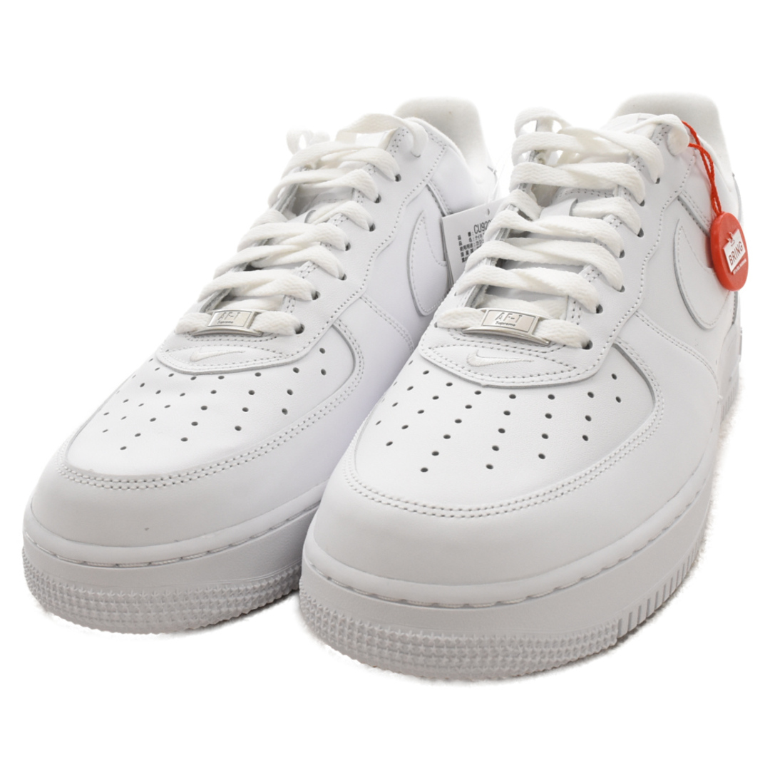 NIKE(ナイキ)のNIKE ナイキ ×SUPREME AIR FORCE 1 LOW シュプリーム エアフォース1 ローカットスニーカー ホワイト US10.5 CU9225-100 メンズの靴/シューズ(スニーカー)の商品写真