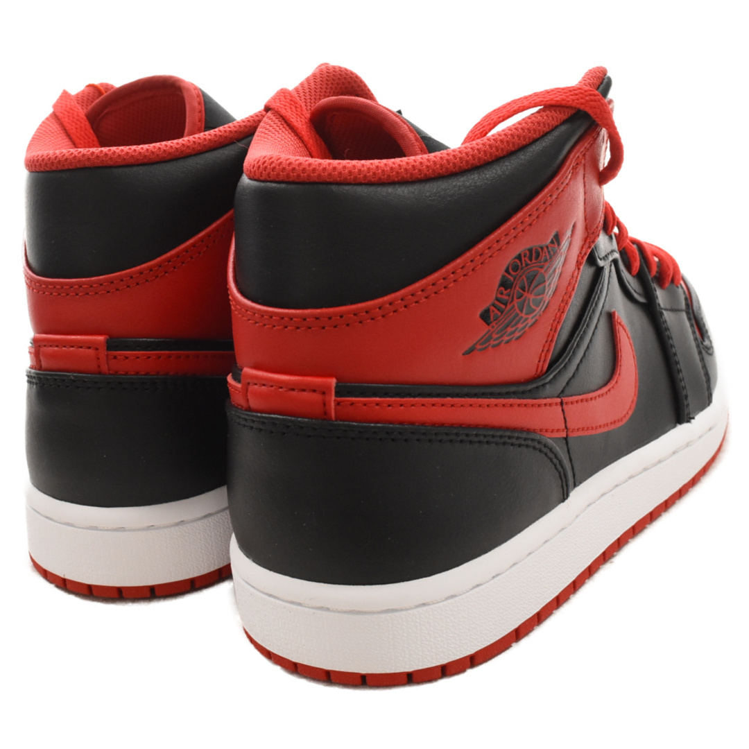 NIKE(ナイキ)のNIKE ナイキ Air Jordan 1 Mid Bred Toe エアジョーダン1 ミッド ブレッドトゥ ハイカットスニーカー ブラック/レッド US8.5/26.5cm DQ8426-060 メンズの靴/シューズ(スニーカー)の商品写真