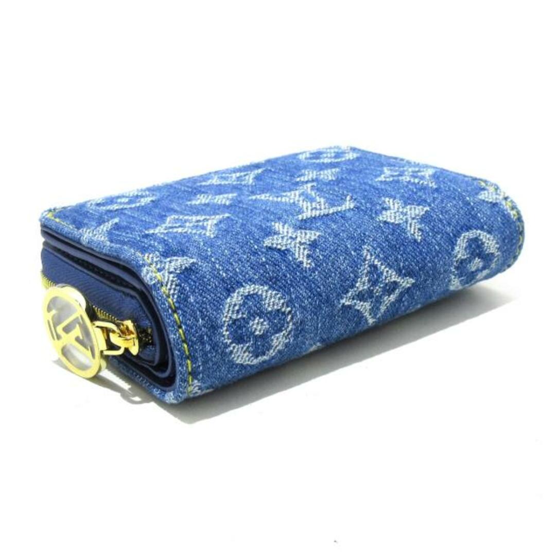 LOUIS VUITTON(ルイヴィトン)のLOUIS VUITTON(ルイヴィトン) 2つ折り財布 モノグラムデニム新品同様  ポルトフォイユルー M83160 ブルーデニム GOTS(オーガニックテキスタイル世界基準)認証コットンのモノグラム･デニム レディースのファッション小物(財布)の商品写真