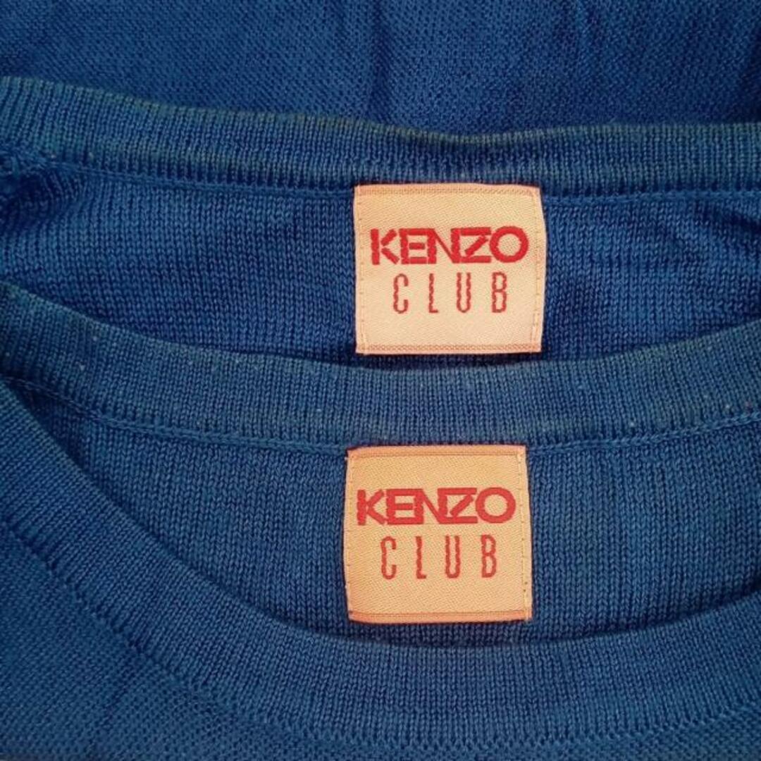 KENZO(ケンゾー)のKENZO(ケンゾー) アンサンブル サイズ38 M レディース美品  - ネイビー×白 ステッチ レディースのトップス(アンサンブル)の商品写真