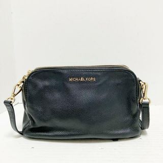 マイケルコース(Michael Kors)のMICHAEL KORS(マイケルコース) ショルダーバッグ - 黒 ストラップ着脱可 レザー(ショルダーバッグ)