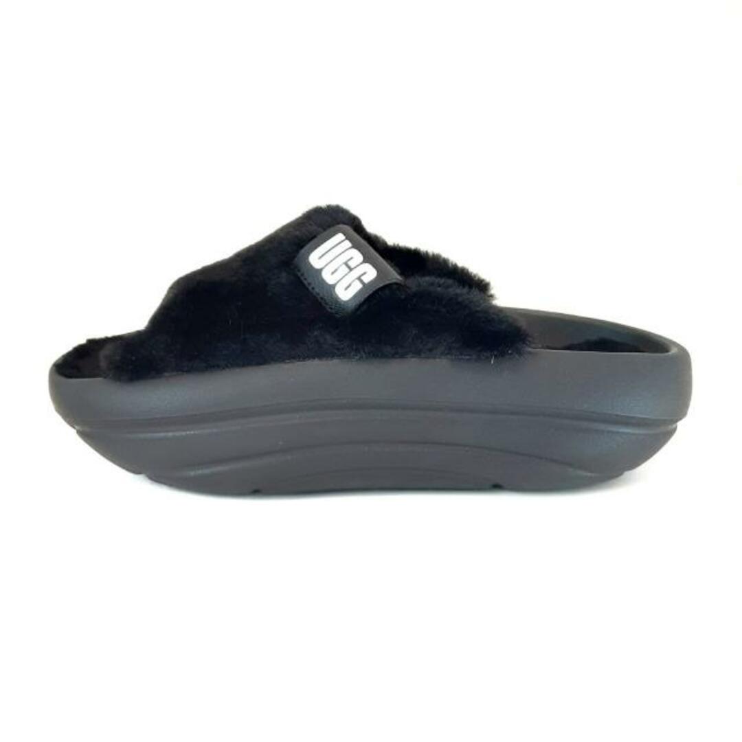 UGG(アグ)のUGG(アグ) サンダル JAPAN 23 レディース フォームオー 1143849 黒 ムートン×ラバー レディースの靴/シューズ(サンダル)の商品写真