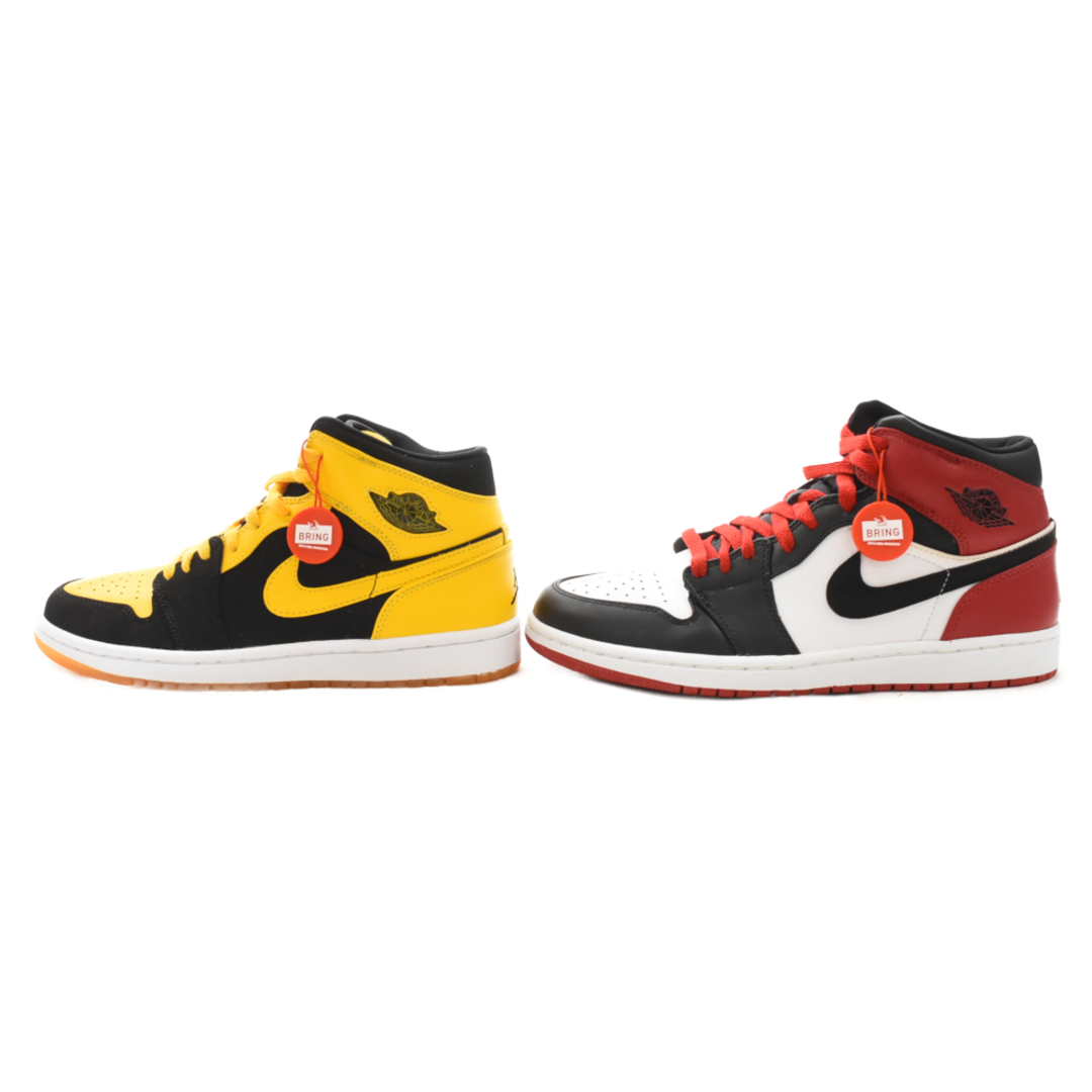 NIKE(ナイキ)のNIKE ナイキ AIR JORDAN 1 BMP OLD LOVE NW LOVE 2足セット エアジョーダン ビギニングモーメンツ パック ハイカットスニーカー レッド/イエロー 26.5cm/US8.5 316132-991 メンズの靴/シューズ(スニーカー)の商品写真