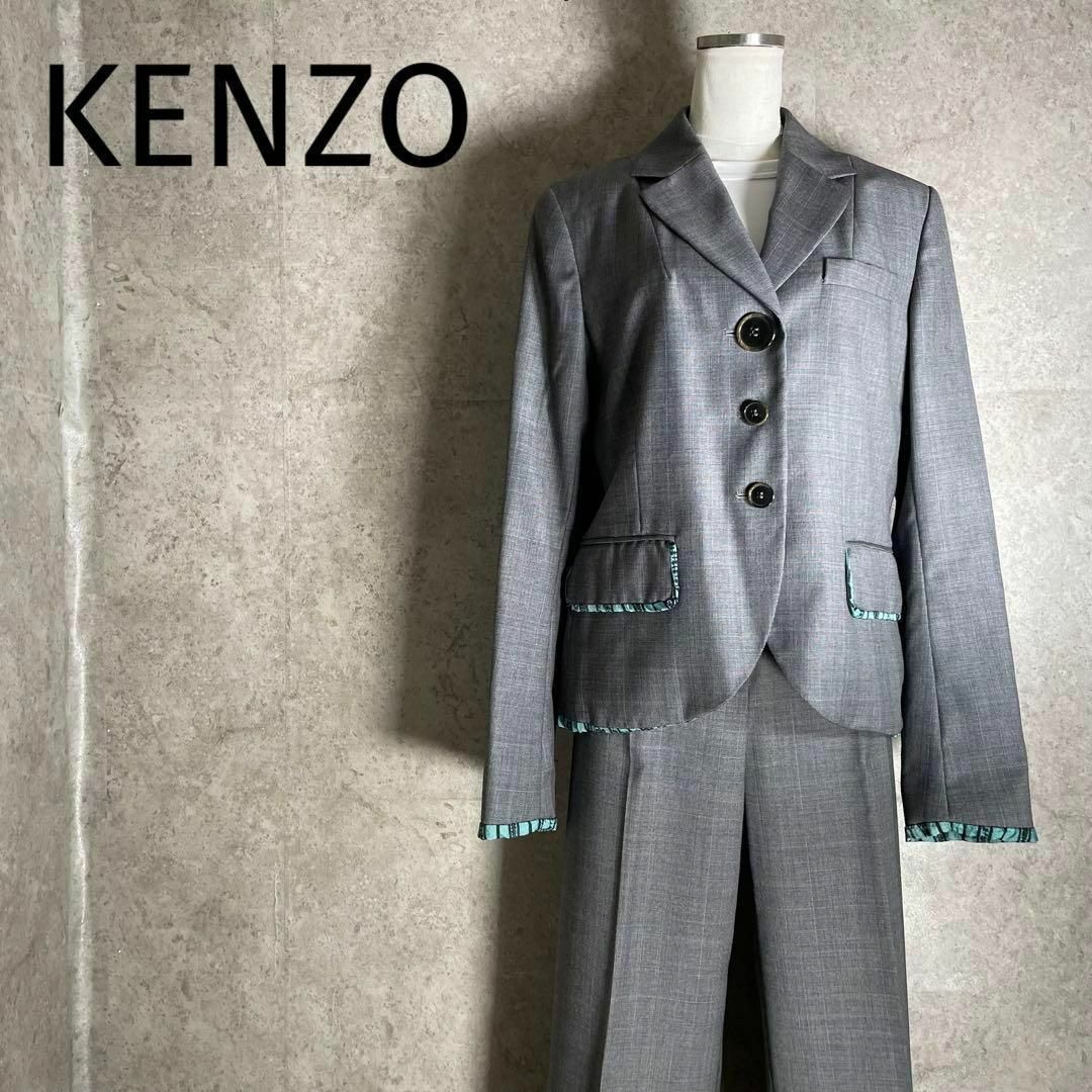 KENZO(ケンゾー)のスロバキア製 KENZO セットアップ スーツ ジャケット ジャケット パンツ レディースのフォーマル/ドレス(スーツ)の商品写真