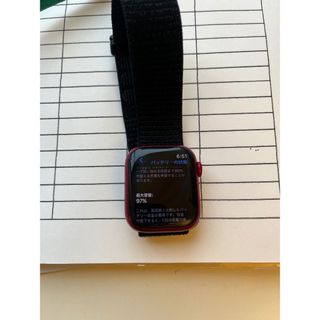 美品：Apple Watch 7 41mm GPS Red バッテリー97%