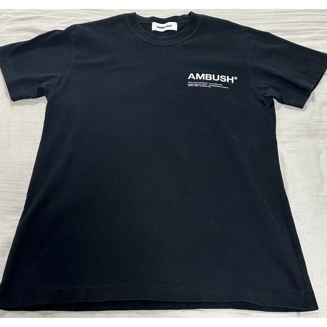 AMBUSH(アンブッシュ)のAMBUSH tシャツ　ブラック　サイズ1 メンズのトップス(Tシャツ/カットソー(半袖/袖なし))の商品写真