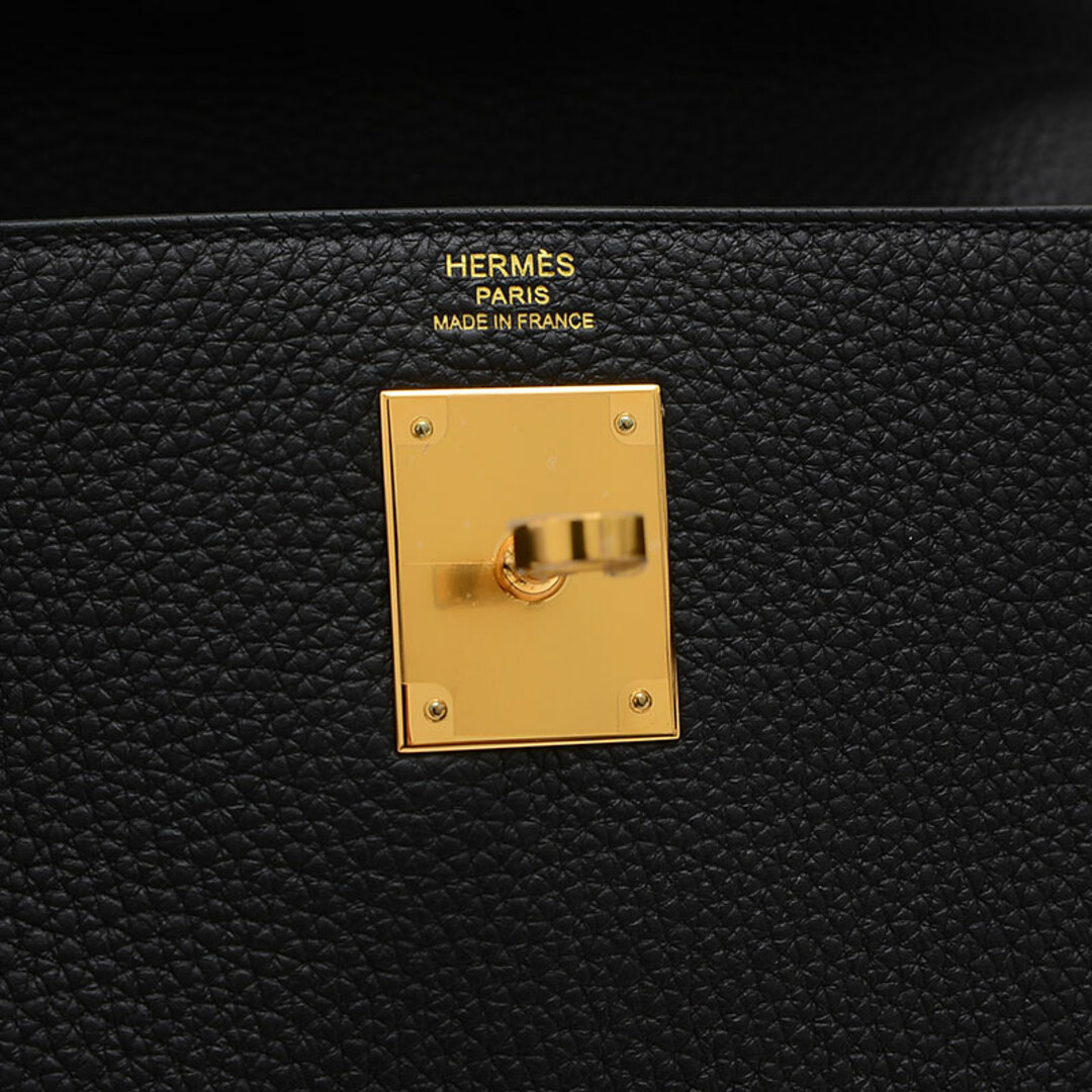 Hermes(エルメス)のエルメス ケリー28 内縫い トゴ ブラック ゴールド金具 B刻印 レディースのバッグ(ハンドバッグ)の商品写真