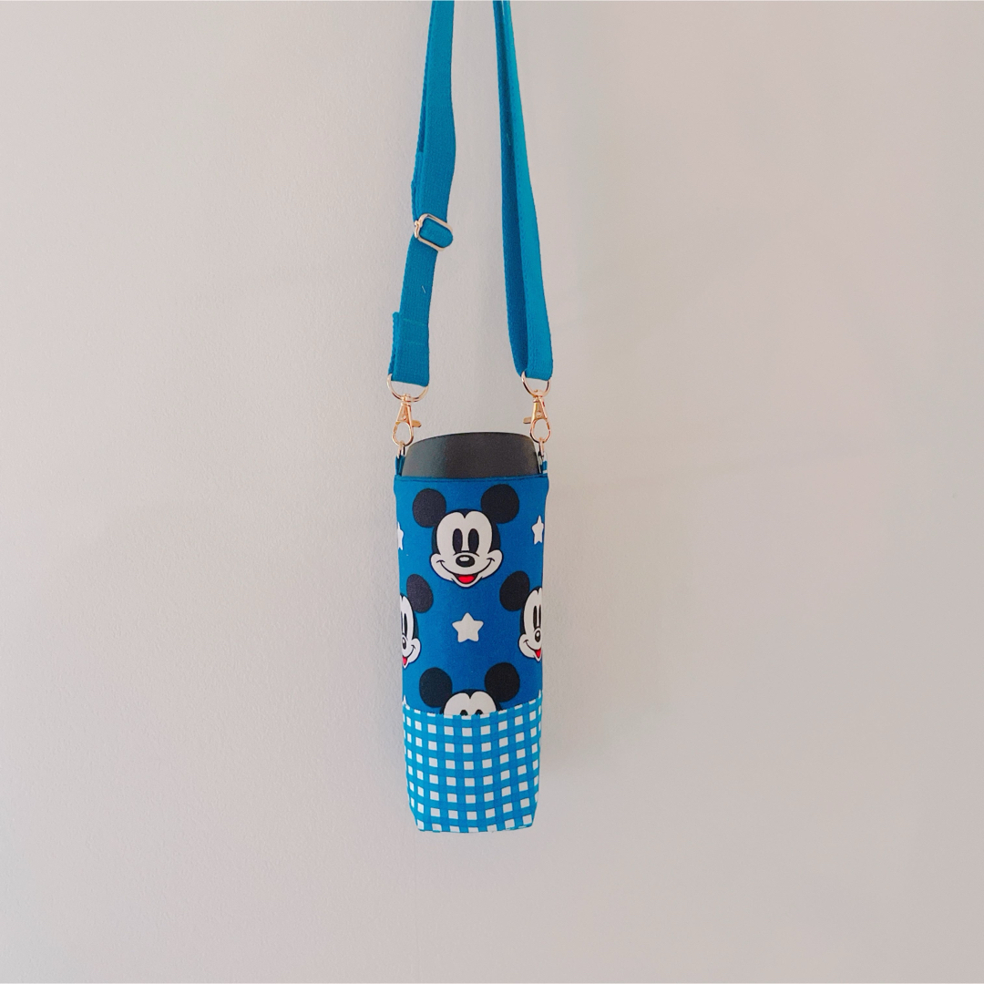 ペットボトル　カバー　　ドリンク　ケース　ミッキー ディズニー　水筒　バッグ ハンドメイドのファッション小物(バッグ)の商品写真