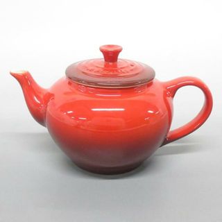 ルクルーゼ(LE CREUSET)のLE CREUSET(ルクルーゼ) 食器新品同様  レッド ポット 陶器(その他)