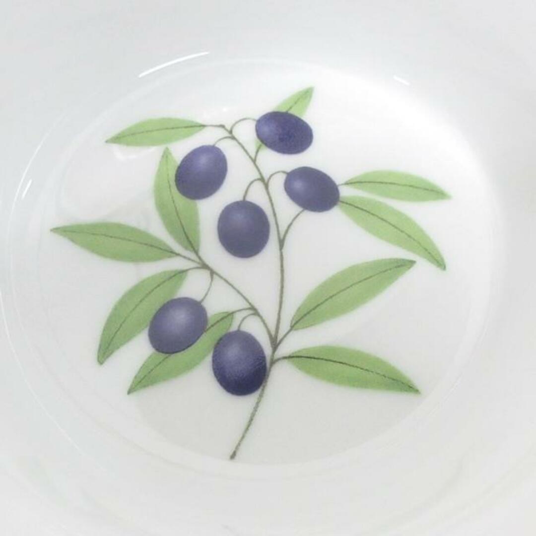 Noritake(ノリタケ)のNoritake(ノリタケ) 食器新品同様  白×パープル×マルチ 植物 陶器 インテリア/住まい/日用品のキッチン/食器(その他)の商品写真