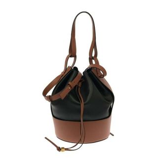 ロエベ(LOEWE)のLOEWE(ロエベ) ショルダーバッグ バルーンバッグ ミディアム 326.76AC30 黒×タン(ブラウン) 巾着型/2WAY/バイカラー ナッパカーフ×カーフ	(ショルダーバッグ)