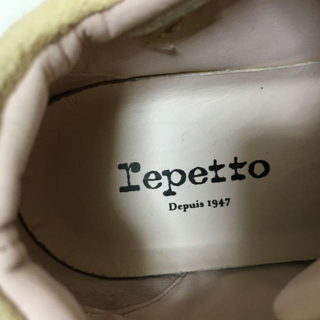 repetto(レペット)のrepetto(レペット) シューズ FR38 レディース - ベージュ×ライトイエロー×ダークイエロー スエード×レザー×エナメル（レザー） レディースの靴/シューズ(その他)の商品写真