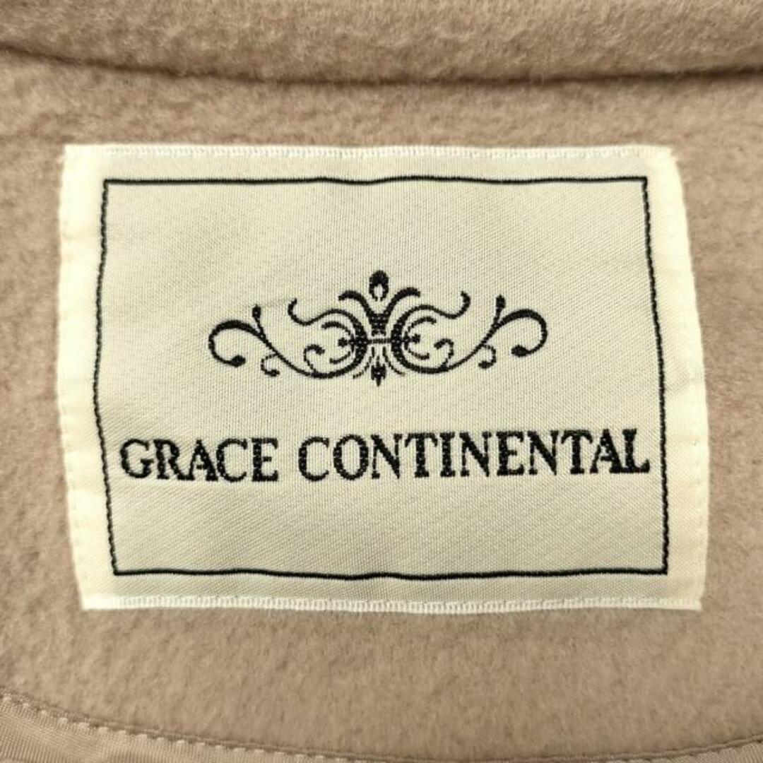 GRACE CONTINENTAL(グレースコンチネンタル)のGRACE CONTINENTAL(グレースコンチネンタル) コート サイズ36 S レディース - ピンクベージュ 長袖/フォックス/ファー着脱可/冬 ウール、ナイロン レディースのジャケット/アウター(その他)の商品写真