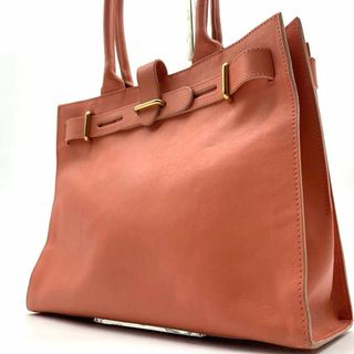 Furla - 未使用級 フルラ トートバッグ サーモンベージュ 本革 肩掛け