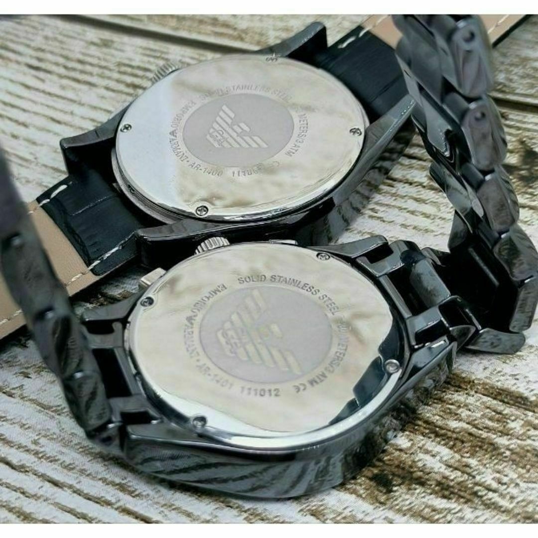 Emporio Armani(エンポリオアルマーニ)のペア　エンポリオアルマー二　腕時計　メンズ　レディース　CERAMICA メンズの時計(腕時計(アナログ))の商品写真