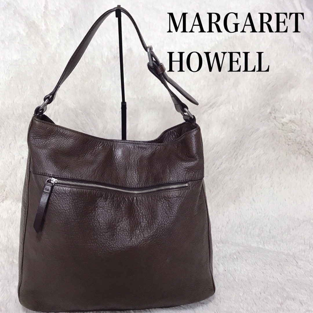 MARGARET HOWELL(マーガレットハウエル)の美品 MARGARET HOWELL オールレザー ワンショルダー ハンド レディースのバッグ(ショルダーバッグ)の商品写真