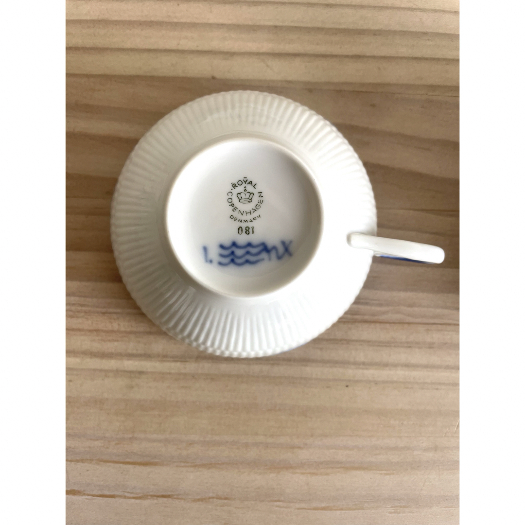 ROYAL COPENHAGEN(ロイヤルコペンハーゲン)のロイヤルコペンハーゲン/プリンセス/ティーカップ＆ソーサー/2客セット/美品良品 インテリア/住まい/日用品のキッチン/食器(食器)の商品写真