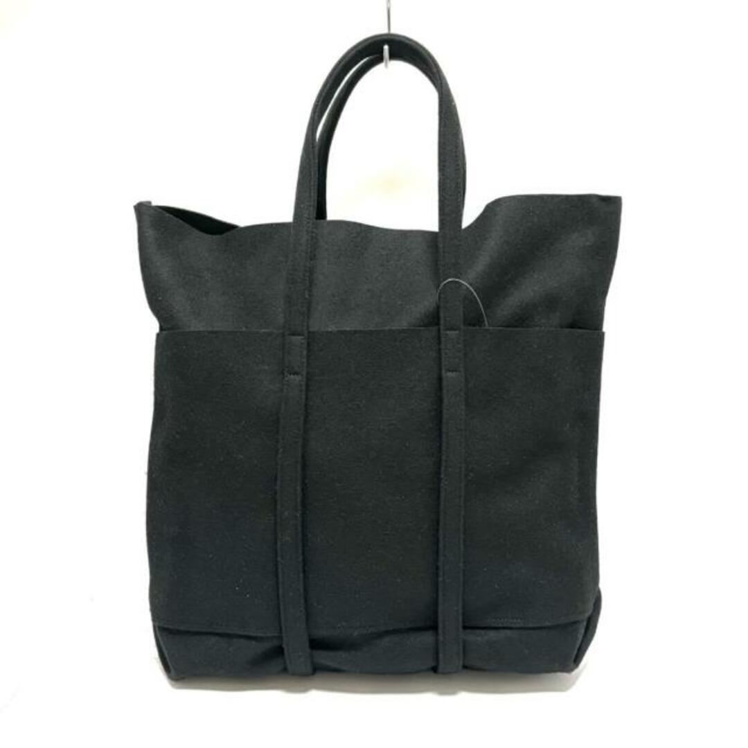 AMIACALVA(アミアカルヴァ)のamiacalva(アミアカルヴァ) トートバッグ美品  黒 ウール レディースのバッグ(トートバッグ)の商品写真